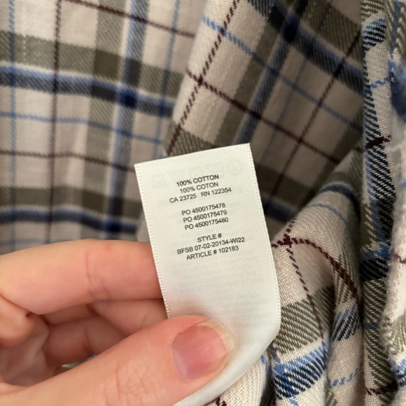 Aritzia Wilfred Free Sail Shirt Flannel Plaid Fall Size M Oversized Autumn - Picture 4 of 6